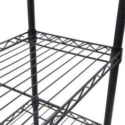 HDX 4-Tier Steel Wire Shelving Unit in Black (36 in. W x 54 in. H x 14 in. D) -EquipEase Shop black hdx freestanding shelving units 21436bps 1d 1000