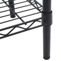 HDX 4-Tier Steel Wire Shelving Unit in Black (36 in. W x 54 in. H x 14 in. D) -EquipEase Shop black hdx freestanding shelving units 21436bps a0 1000