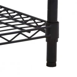 HDX 4-Tier Steel Wire Shelving Unit in Black (36 in. W x 54 in. H x 14 in. D) -EquipEase Shop black hdx freestanding shelving units sl wsus 110b 1d 1000