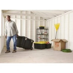 HDX 4-Tier Steel Wire Shelving Unit in Black (36 in. W x 54 in. H x 14 in. D) -EquipEase Shop black hdx freestanding shelving units sl wsus 110b 31 1000