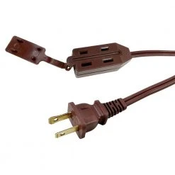 HDX 12 ft. 16/2 Cube Tap Extension Cord, Brown