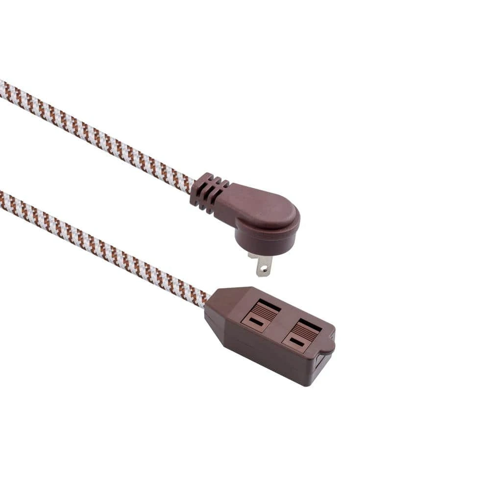 HDX 10 ft. 16-Gauge/2 Brown Braided Extension Cord (1-Pack) 1 HDX 10 ft. 16-Gauge/2 Brown Braided Extension Cord (1-Pack)