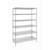 HDX Chrome 6-Tier Commercial Grade Heavy Duty Steel Wire Shelving Unit (48 in. W x 72 in. H x 24 in. D)