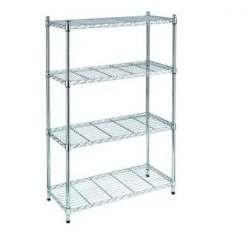HDX 4-Tier Steel Wire Shelving Unit in Chrome (36 in. W x 54 in. H x 14 in. D) -EquipEase Shop chrome hdx freestanding shelving units 31436ps 1 c3 1000