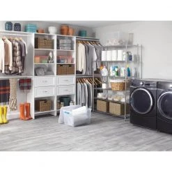 HDX 6-Tier Commercial Grade Heavy Duty Steel Wire Shelving Unit in Chrome (48 in. W x 72 in. H x 24 in. D) 7 HDX 6-Tier Commercial Grade Heavy Duty Steel Wire Shelving Unit in Chrome (48 in. W x 72 in. H x 24 in. D) -EquipEase Shop chrome hdx freestanding shelving units hd32448rcps 40 1000