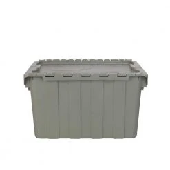 HDX 12 Gal. Commercial Flip Top Storage Tote in Gray 19 HDX 12 Gal. Commercial Flip Top Storage Tote in Gray -EquipEase Shop gray hdx storage bins 206202 44 1000