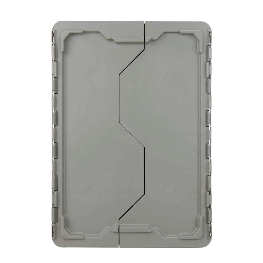 HDX 12 Gal. Commercial Flip Top Storage Tote in Gray 3 HDX 12 Gal. Commercial Flip Top Storage Tote in Gray - Image 3