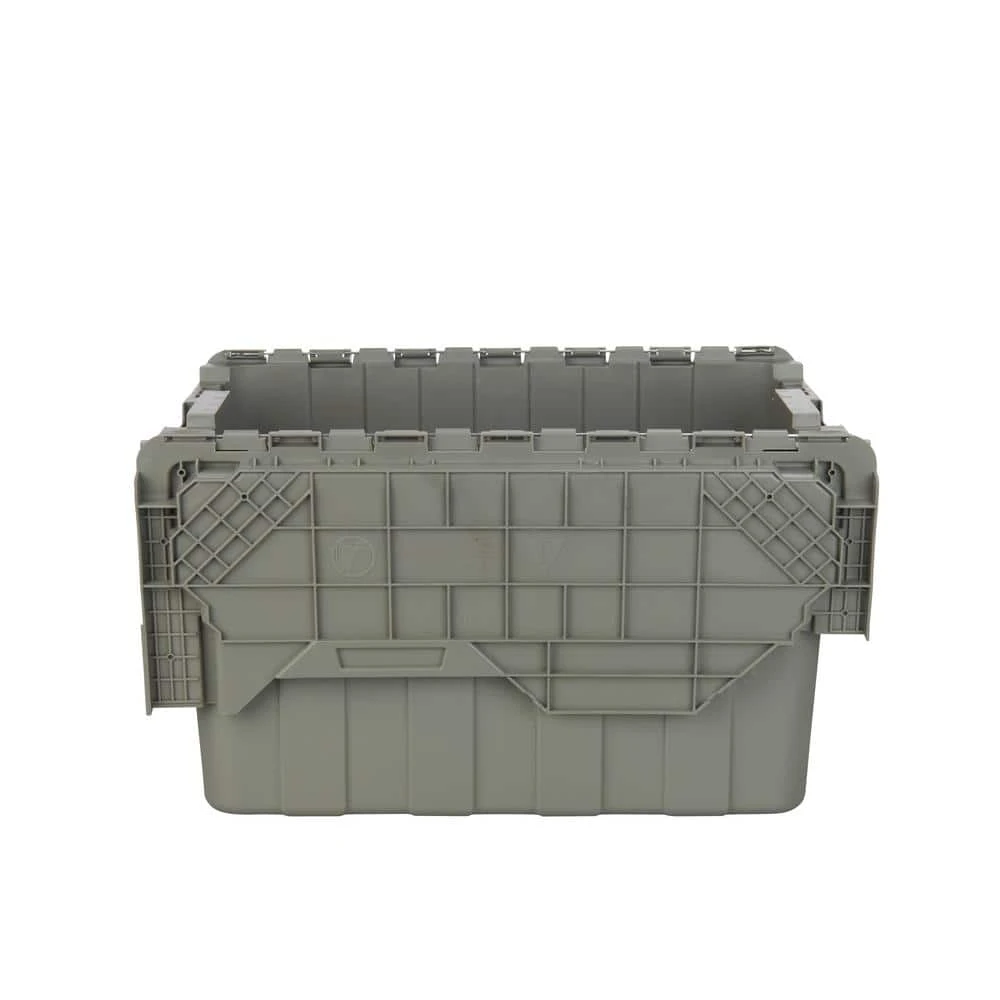 HDX 12 Gal. Commercial Flip Top Storage Tote in Gray 10 HDX 12 Gal. Commercial Flip Top Storage Tote in Gray - Image 10