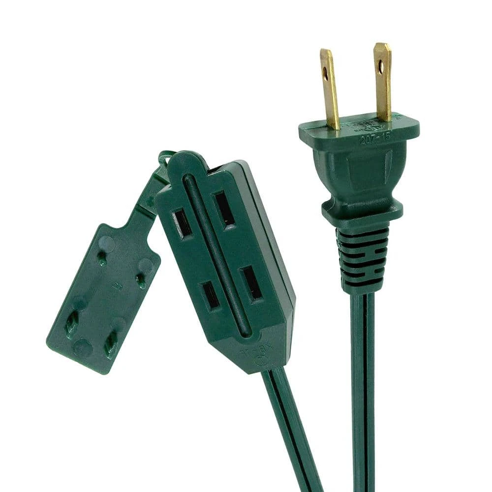 HDX 6 ft. 16/2-Gauge Green Cube Tap Extension Cord 1 HDX 6 ft. 16/2-Gauge Green Cube Tap Extension Cord