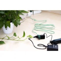 HDX 10 ft. 16-Gauge/2 Green Braided Extension Cord -EquipEase Shop green hdx general purpose cords lts b2 a19 1f 1000
