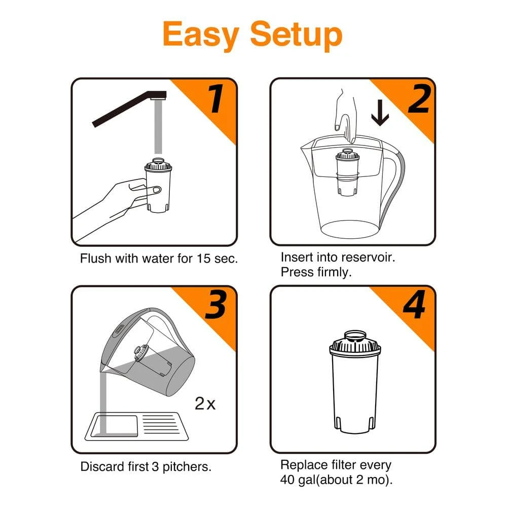 HDX 10-Cup Large Water Filter Pitcher, BPA Free 7 HDX 10-Cup Large Water Filter Pitcher, BPA Free - Image 7