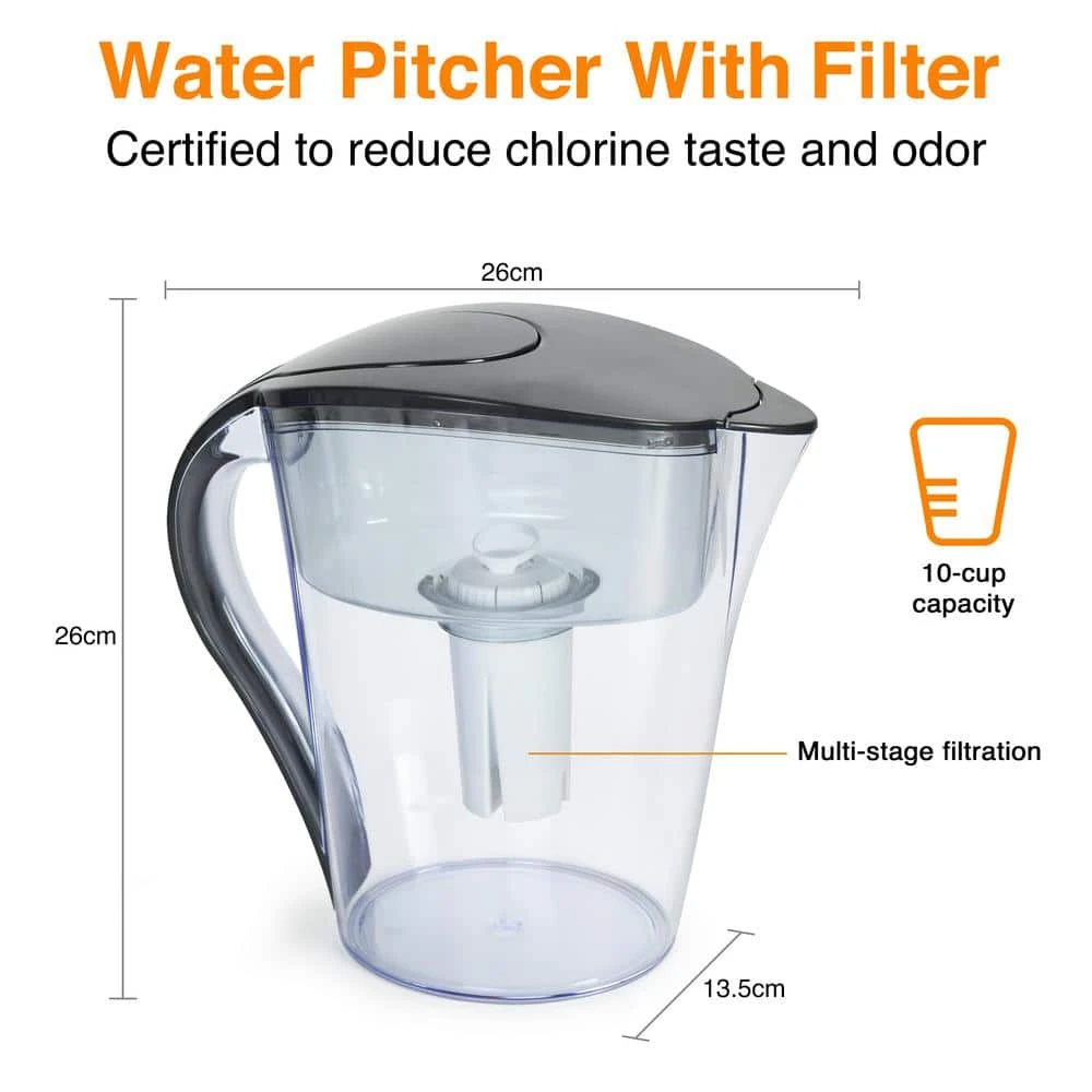 HDX 10-Cup Large Water Filter Pitcher, BPA Free 4 HDX 10-Cup Large Water Filter Pitcher, BPA Free - Image 4