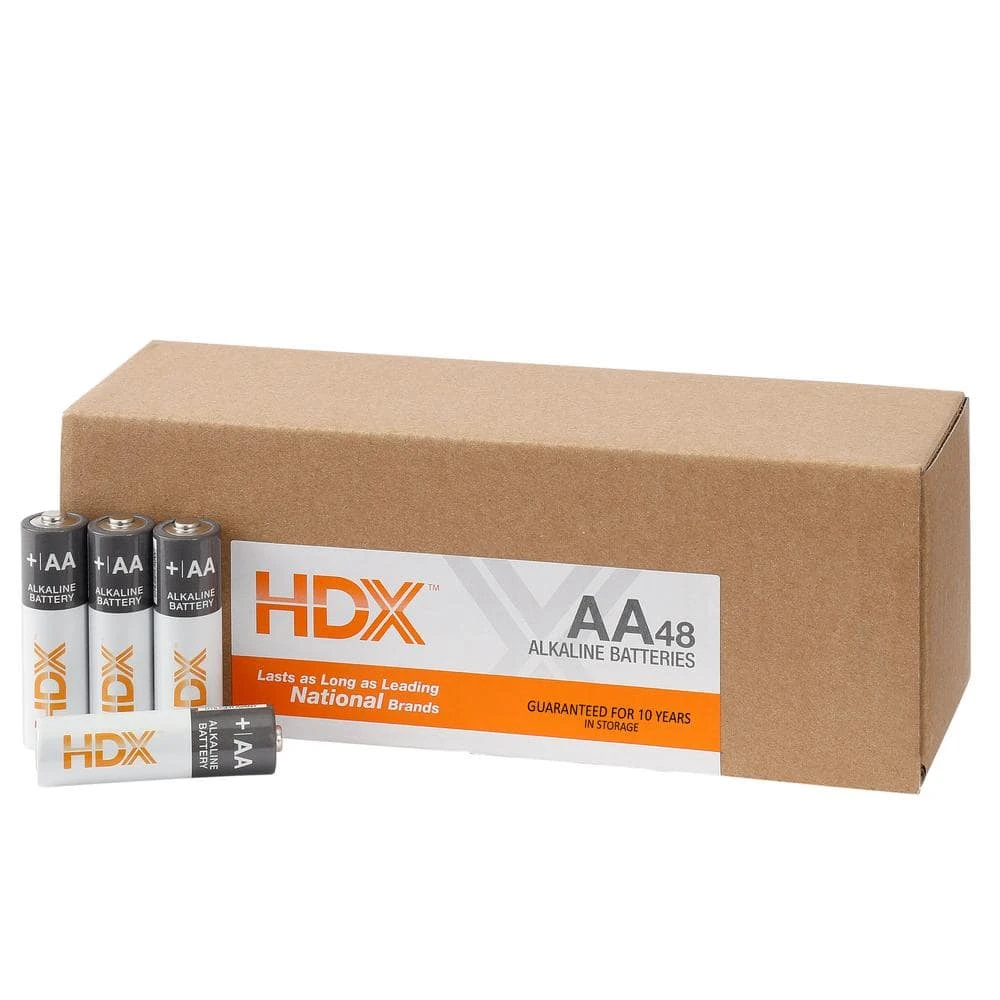 HDX Alkaline AA Battery (48-Pack) 4 HDX Alkaline AA Battery (48-Pack) - Image 4