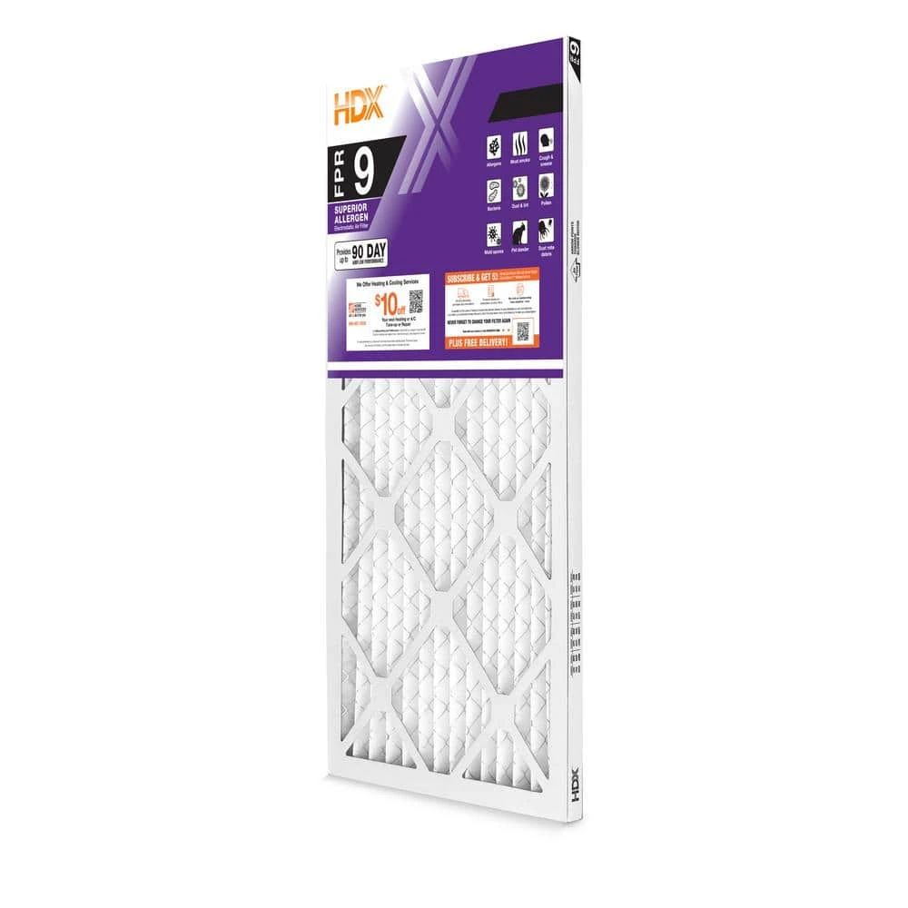 HDX 14 in. x 24 in. x 1 in. Superior Pleated Air Filter FPR 9 (Case of 12) 3 HDX 14 in. x 24 in. x 1 in. Superior Pleated Air Filter FPR 9 (Case of 12) - Image 3