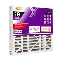 HDX 20 in. x 20 in. x 4 in. Honeywell Replacement Pleated Air Filter FPR 9 -EquipEase Shop hdx air filters hdx hw2020 13 3 4f 1000