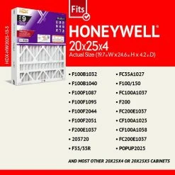 HDX 20 in. x 25 in. x 4 in. Honeywell Replacement Pleated Air Filter FPR 9 -EquipEase Shop hdx air filters hdx hw2025 13 3 e1 1000