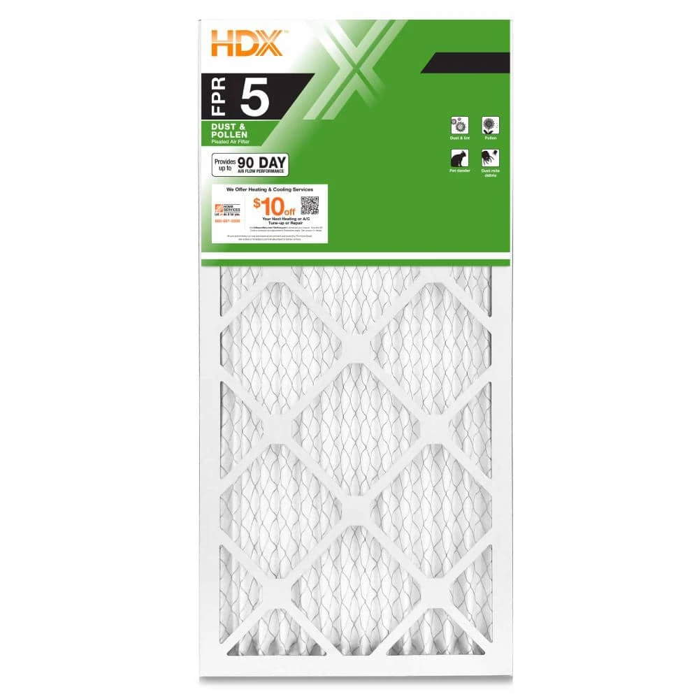 HDX 12 in. x 18 in. x 1 in. Standard Pleated Air Filter FPR 5 1 HDX 12 in. x 18 in. x 1 in. Standard Pleated Air Filter FPR 5