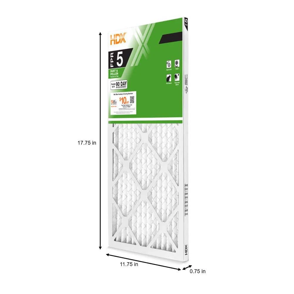 HDX 12 in. x 18 in. x 1 in. Standard Pleated Air Filter FPR 5 2 HDX 12 in. x 18 in. x 1 in. Standard Pleated Air Filter FPR 5 - Image 2