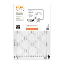 HDX 16 in. x 24 in. x 1 in. Superior Pleated Air Filter FPR 9 10 HDX 16 in. x 24 in. x 1 in. Superior Pleated Air Filter FPR 9 -EquipEase Shop hdx air filters hdx1p9 011624 40 1000