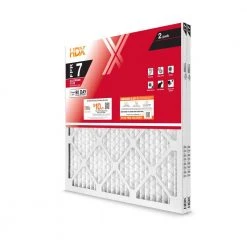 HDX 18 in. x 18 in. x 1 in. Allergen Plus Pleated Air Filter FPR 7 (2-Pack) -EquipEase Shop hdx air filters hdx2p7 011818 66 1000