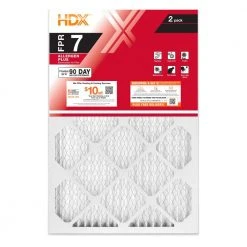 HDX 20 in. x 30 in. x 1 in. Allergen Plus Pleated Air Filter FPR 7 (2-Pack)