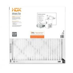 HDX 25 in. x 25 in. x 1 in. Allergen Plus Pleated Air Filter FPR 7 (2-Pack) -EquipEase Shop hdx air filters hdx2p7 012525 40 1000