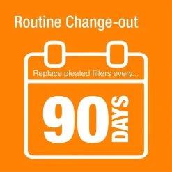 HDX 25 in. x 25 in. x 1 in. Allergen Plus Pleated Air Filter FPR 7 (2-Pack) -EquipEase Shop hdx air filters hdx2p7 012525 4f 1000