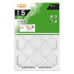 HDX 15 in. x 20 in. x 1 in. Standard Pleated Air Filter FPR 5 (3-Pack)