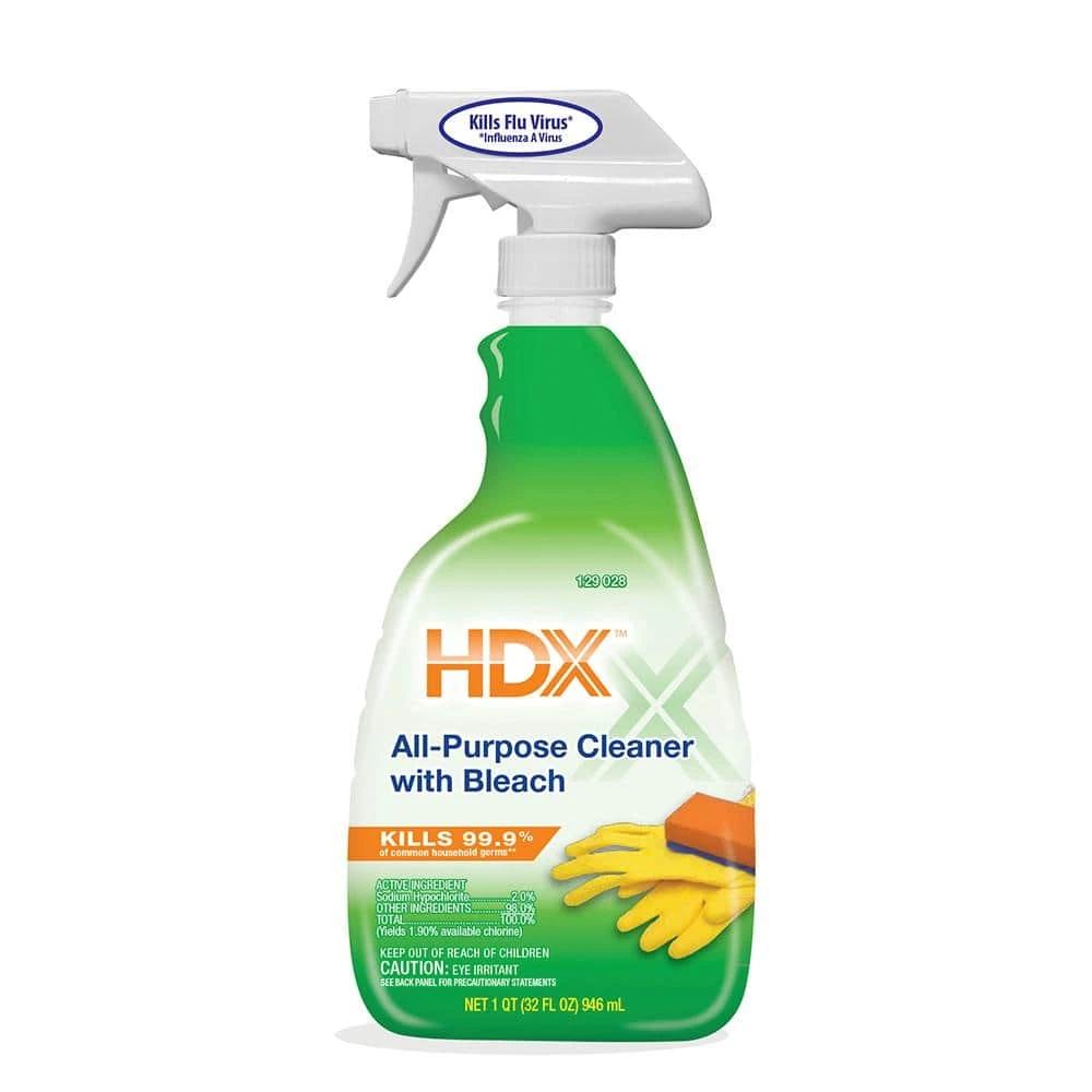 HDX 32 oz. All-Purpose Cleaner with Bleach 1 HDX 32 oz. All-Purpose Cleaner with Bleach