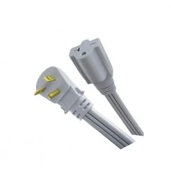 HDX 9 ft. 12/3 20 Amp 250-Volt Air Conditioner Extension Cord, Grey -EquipEase Shop hdx appliance extension cords hd 188 327 4f 1000