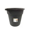 HDX 14 qt. Gray Round Plastic Cleaning Bucket with Steel Handle
