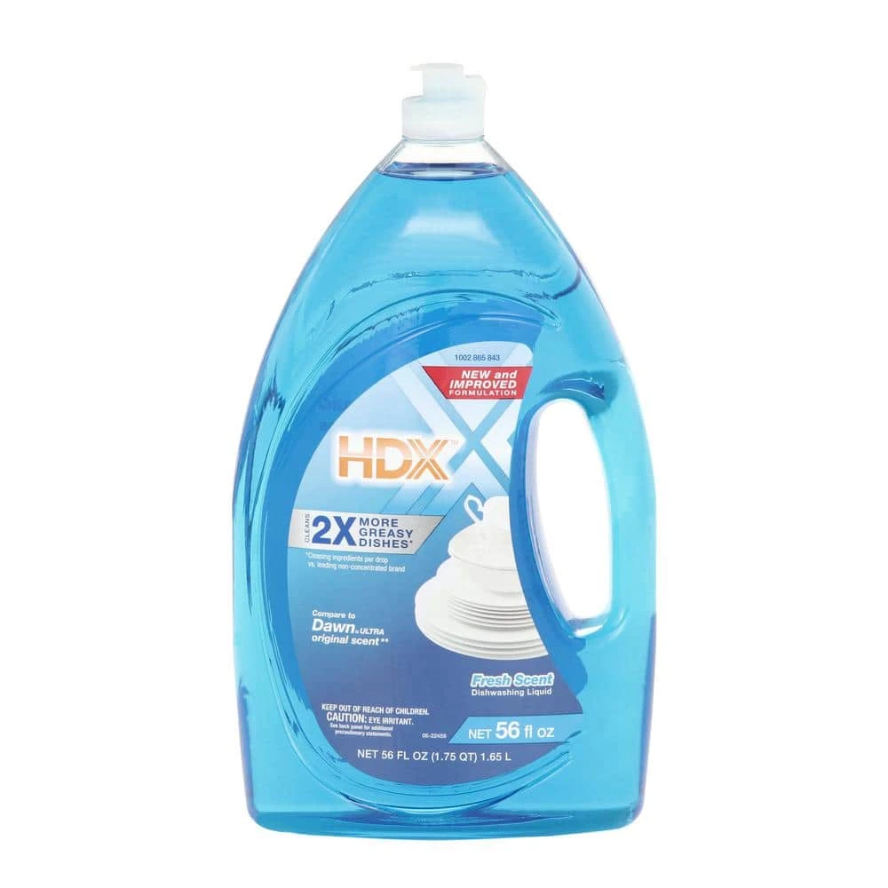 HDX 56 oz. Fresh Scent Liquid Dish Soap (3-Pack) 1 HDX 56 oz. Fresh Scent Liquid Dish Soap (3-Pack)