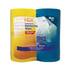 HDX 75-Count Fresh Scent and Lemon Scent Disinfecting Wipes (8-Pack) -EquipEase Shop hdx disinfecting wipes homde02 c3 1000 1