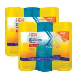 HDX 35-Count Fresh Scent and Lemon Scent Disinfecting Wipes (6-Pack)