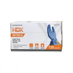 HDX 120-CT Disposable Nitrile Gloves -EquipEase Shop hdx disposable gloves hdxgnpr120 fa 1000