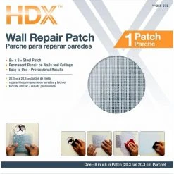 HDX 8 in. x 8 in. Drywall Wall Repair Patch -EquipEase Shop hdx drywall repair tools 89011 40 1000