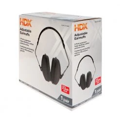 HDX NRR 23 dB Black Ear Muff 10 HDX NRR 23 dB Black Ear Muff -EquipEase Shop hdx ear muffs hdxem23b vpd4 1f 1000