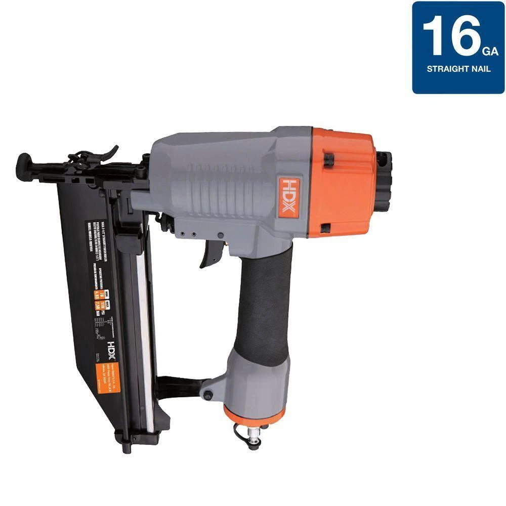 HDX Pneumatic 16-Gauge 2-1/2 in. Straight Finishing Nailer 2 HDX Pneumatic 16-Gauge 2-1/2 in. Straight Finishing Nailer - Image 2