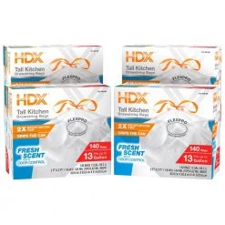 HDX FlexPro 13 Gal. Reinforced Top Fresh Scent Kitchen Trash Bag (560-Count)