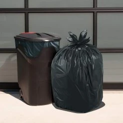 HDX 50 Gal. Wave Cut Extra Large Trash Bags (100-Count) -EquipEase Shop hdx garbage bags hd50wce050b 2pk 31 1000