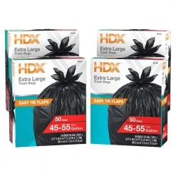 HDX 50 Gal. Wave Cut Extra-Large Trash Bags (200-Count)