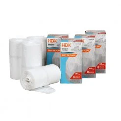 HDX 8 Gal. White Medium Trash Bag (200-Count) 10 HDX 8 Gal. White Medium Trash Bag (200-Count) -EquipEase Shop hdx garbage bags hdx8gw50combo3 1f 1000