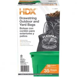 HDX 39 Gal. Black Proflex DS Outdoor and Lawn Bags (35-Count) -EquipEase Shop hdx lawn leaf bags hd39hf035b c3 1000