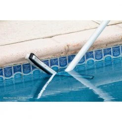 HDX 18 in. Swimming Pool & Spa Brush with Deluxe Nylon and Stainless Steel Combination Bristles and Aluminum Back 15 HDX 18 in. Swimming Pool & Spa Brush with Deluxe Nylon and Stainless Steel Combination Bristles and Aluminum Back -EquipEase Shop hdx pool brushes 60173 31 1000
