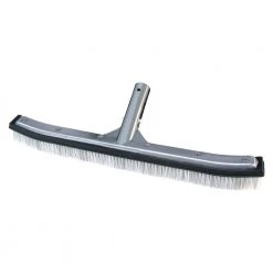 HDX 18 in. Swimming Pool & Spa Brush with Deluxe Nylon and Stainless Steel Combination Bristles and Aluminum Back