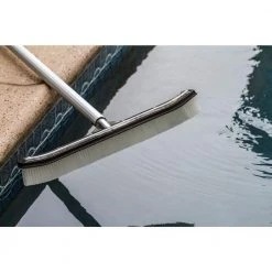 HDX 18 in. Swimming Pool & Spa Brush with Deluxe Nylon Bristles and Aluminum Back -EquipEase Shop hdx pool brushes 60272 44 1000