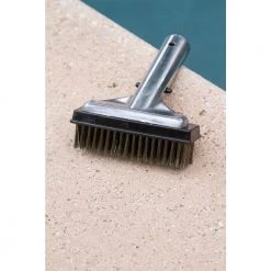 HDX 5 in. Stainless Steel Bristle Swimming Pool Brush for Algae Removal -EquipEase Shop hdx pool brushes 60278 4f 1000