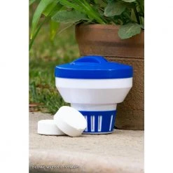 HDX Floating Swimming Pool and Spa Chlorine Dispenser 7 HDX Floating Swimming Pool and Spa Chlorine Dispenser -EquipEase Shop hdx pool chlorinators 62155 4f 1000