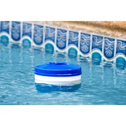 HDX Floating Chlorine / Bromine Dispenser for Spas, Hot Tubs and Small Pools -EquipEase Shop hdx pool chlorinators 62157 1f 1000