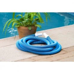 HDX Spiral-Wound 35 ft. x 1 1/2 in. Diameter Swimming Pool Vacuum Hose for In-Ground and Above-Ground Pools -EquipEase Shop hdx pool hoses 69235 fa 1000